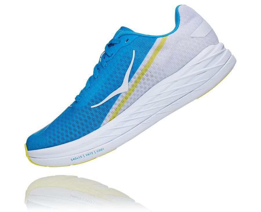 Hoka One One Løbesko Dame - Rocket X - Hvide/Blå - 860193MDT